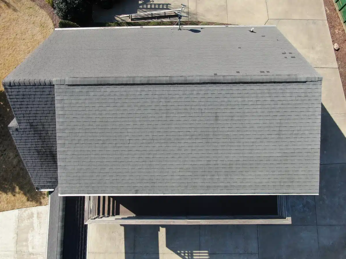 aerial view of house shingle roof